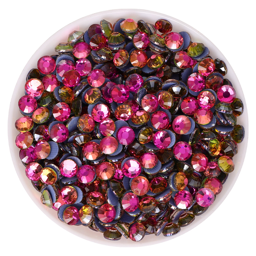 Mirage Gold Rose Glass HotFix Rhinestones