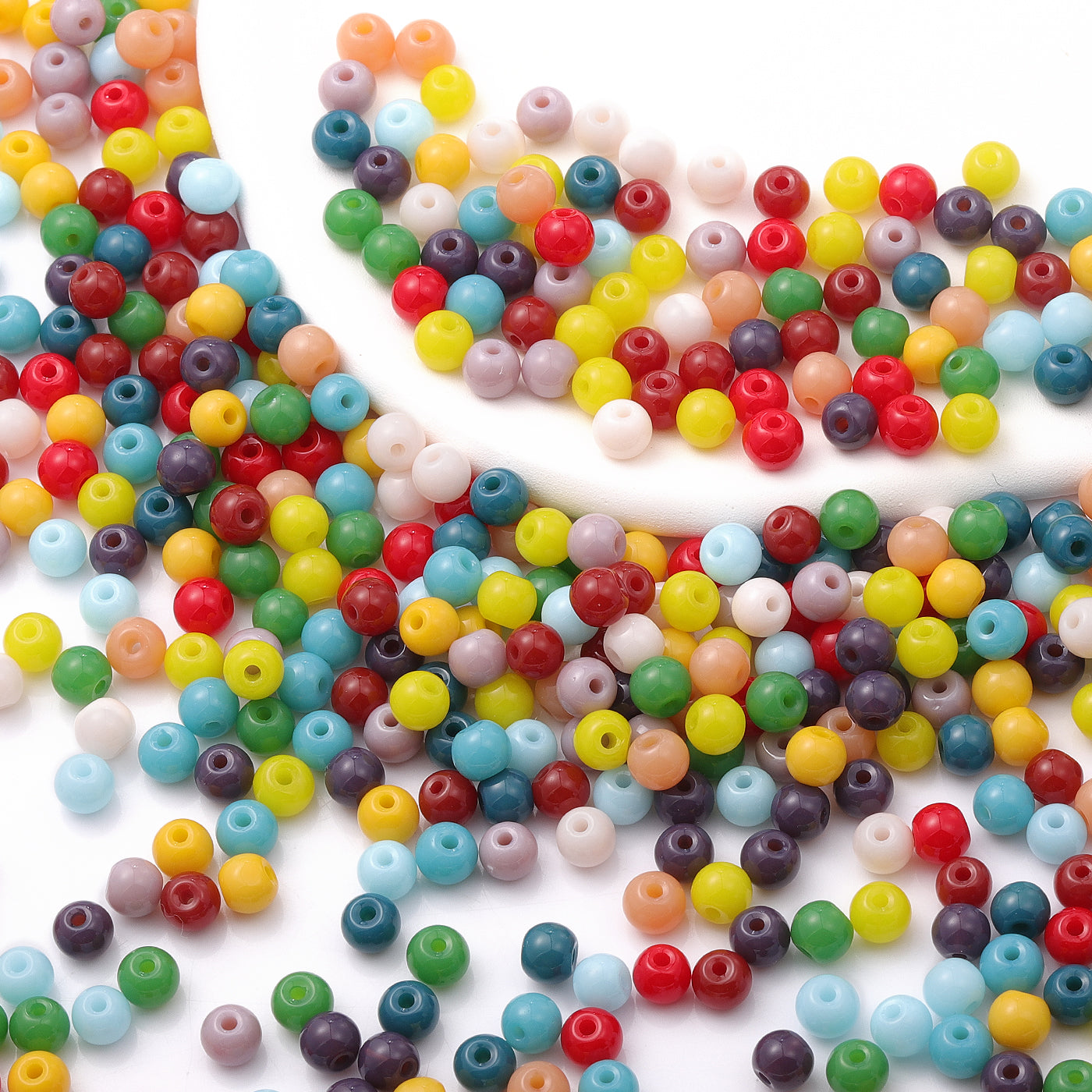 Various Colors 4.5 MM Round Shape Glass Seed Beads for Bracelets and Jewelry Making