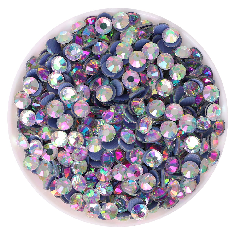Glitter Pink Glass HotFix Rhinestones